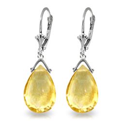 ALARRI 10.2 CTW 14K Solid White Gold I Ascertain Citrine Earrings