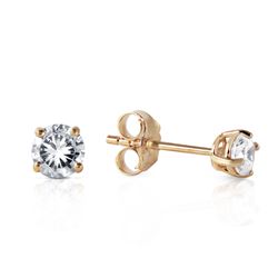 ALARRI 0.3 CTW 14K Solid Gold Stud Earrings 0.30 Carat Natural Diamond