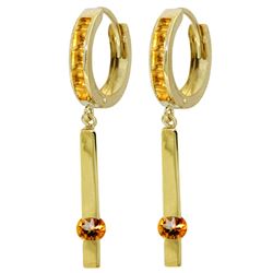 ALARRI 1.35 Carat 14K Solid Gold Worthwhile Citrine Earrings