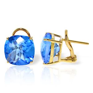 ALARRI 7.2 CTW 14K Solid Gold Provocative Blue Topaz Earrings