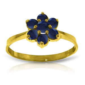 ALARRI 0.66 CTW 14K Solid Gold Ring Natural Sapphire