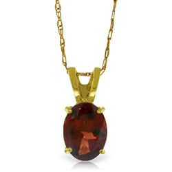 ALARRI 0.85 Carat 14K Solid Gold Visions Of Love Garnet Necklace