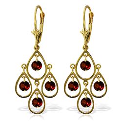 ALARRI 2.4 Carat 14K Solid Gold Pleasure Garnet Earrings