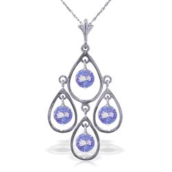 ALARRI 1.2 Carat 14K Solid White Gold Begin To Sing Tanzanite Necklace