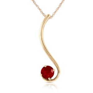 ALARRI 0.55 CTW 14K Solid Gold Silence In Autumn Ruby Necklace