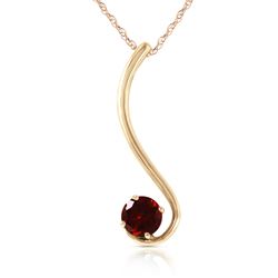 ALARRI 0.55 Carat 14K Solid Gold Love About Love Garnet Necklace