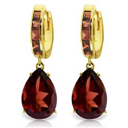 ALARRI 13.2 CTW 14K Solid Gold Dramatique Garnet Earrings