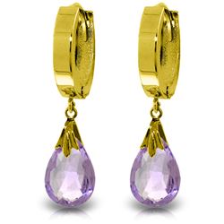 ALARRI 6 Carat 14K Solid Gold Jordana Amethyst Earrings