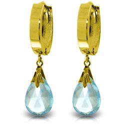 ALARRI 6 Carat 14K Solid Gold Jordana Blue Topaz Earrings