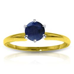 ALARRI 0.65 CTW 14K Solid Gold Solitaire Ring Natural Sapphire