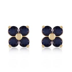 ALARRI 1.15 CTW 14K Solid Gold Last Person I Kiss Sapphire Earrings