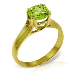 ALARRI 1.1 CTW 14K Solid Gold Adequate Desire Peridot Ring