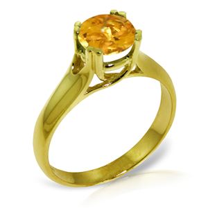 ALARRI 1.1 Carat 14K Solid Gold Love Claims Its Tune Citrine Ring