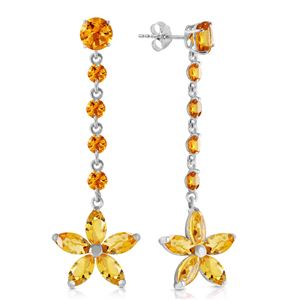 ALARRI 4.8 Carat 14K Solid Gold I Sought You Out Citrine Earrings