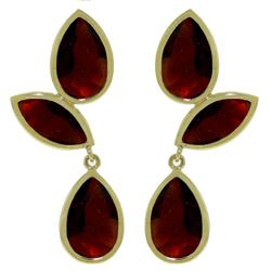 ALARRI 13 CTW 14K Solid Gold Alexandra Garnet Earrings