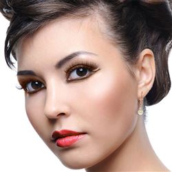ALARRI 14K Solid Rose Gold Leverback Earrings w/ Natural Diamonds & Pearls