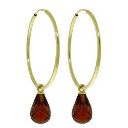 ALARRI 4.5 Carat 14K Solid Gold Margherita Garnet Earrings