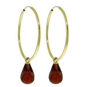 ALARRI 4.5 Carat 14K Solid Gold Margherita Garnet Earrings