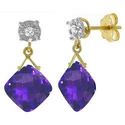 ALARRI 17.56 Carat 14K Solid Gold Where We Reside Amethyst Earrings