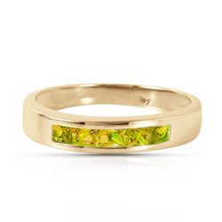 ALARRI 0.6 CTW 14K Solid Gold Somewhere Inside Me Peridot Ring