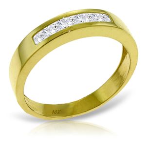 ALARRI 0.6 Carat 14K Solid Gold Surprise Thrives Here White Topaz Ring