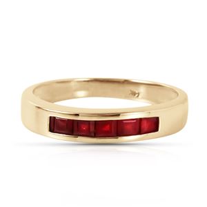 ALARRI 0.6 Carat 14K Solid Gold Summer's Miracle Ruby Ring