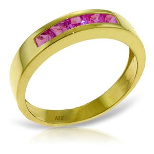 ALARRI 0.6 CTW 14K Solid Gold Rings Natural Pink Sapphire