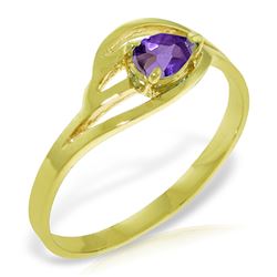 ALARRI 0.3 CTW 14K Solid Gold No Emotional Gap Amethyst Ring