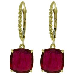 ALARRI 13.5 Carat 14K Solid Gold Headstrong Ruby Earrings