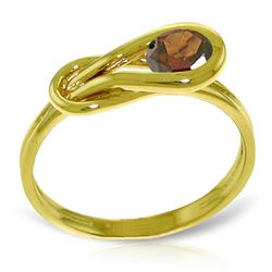 ALARRI 0.65 Carat 14K Solid Gold Basket Of Hope Garnet Ring