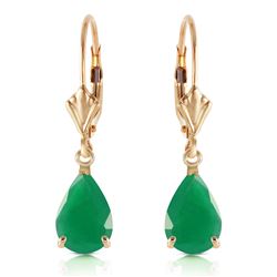 ALARRI 2 Carat 14K Solid Gold Extravaganza Emerald Earrings