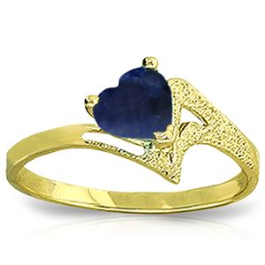 ALARRI 1 CTW 14K Solid Gold Empress Sapphire Ring