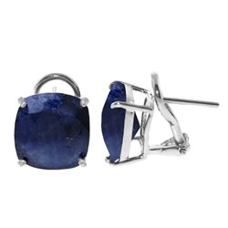 ALARRI 9.66 Carat 14K Solid White Gold What A Party Sapphire Earrings