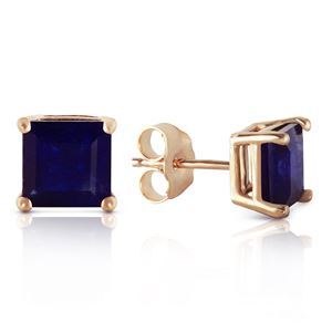 ALARRI 2.9 Carat 14K Solid Gold My Last Love Sapphire Earrings