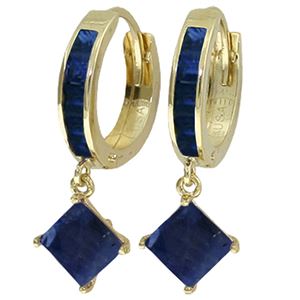 ALARRI 4.2 Carat 14K Solid Gold Ladeeda Sapphire Earrings