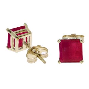 ALARRI 2.9 CTW 14K Solid Gold Tranquil Thoughts Ruby Earrings