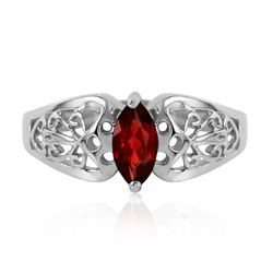 ALARRI 0.2 CTW 14K Solid White Gold Escape Your Fate Garnet Ring