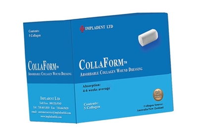 CollaForm Collagen Wound Dressing Plugs