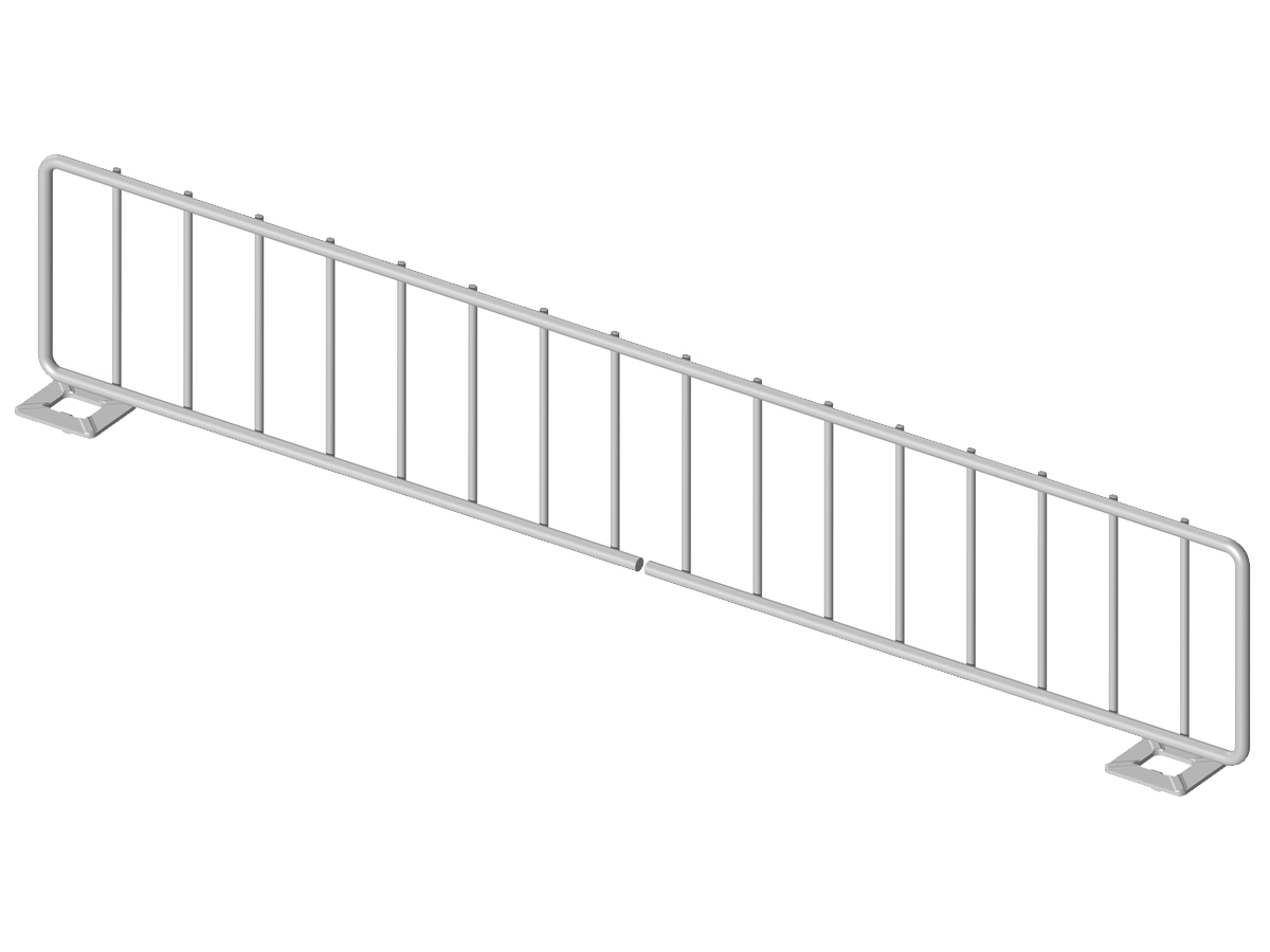 Wire shelf divider, freestanding, lozier, madix, streater, upright shelf,  binning divider