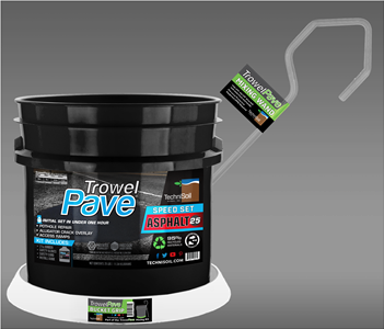 TechniSoil TrowelPave Asphalt  - Speed Set (25-pound bucket kit)