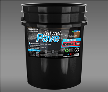 TechniSoil TrowelPave Asphalt - Speed Set (45-pound bucket kit)