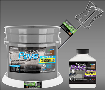 TechniSoil TrowelPave Concrete - Speed Set (25-pound bucket kit)