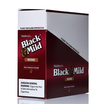 Black and Mild Wine Plastic Tip 10/5PK