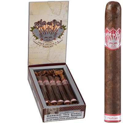 Isla Del Sol Maduro Toro cigar, Size 6" Ring 52"