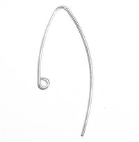 Sterling Silver Earwire -  V Shape