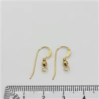 14k Gold Filled Earwire - Ball and Coil #1 22mm