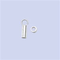 Sterling Silver Crimp End - BRIGHT 2.0mm Med.