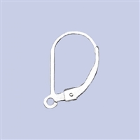 Sterling Silver LeverBack Earring - Plain. 2 prs