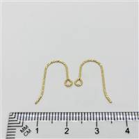 14k Gold Filled Earwire - Diamond Cut French Large