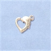 Sterling Silver Heart Lobster - Horizontal 9.5x8mm
